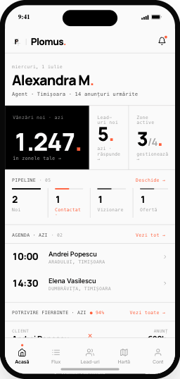 Plomus · Acasă